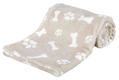 Trixie Pluche Deken Kenny Beige 100x75 cm — Comfortabele ligplek voor je hond