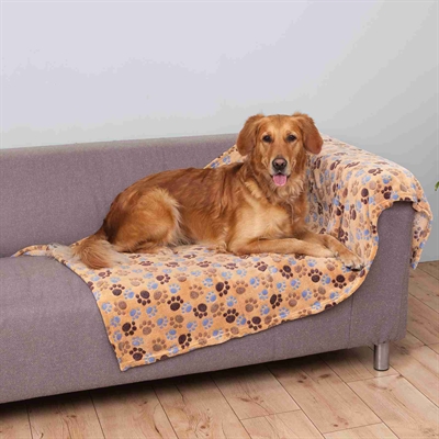Trixie Softfleece Deken Laslo Beige 75x50 cm — Zachte plek voor je hond