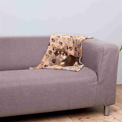 Trixie Softfleece Deken Laslo Beige 100x70 cm — Zachte, hygiënische ligplek voor je hond