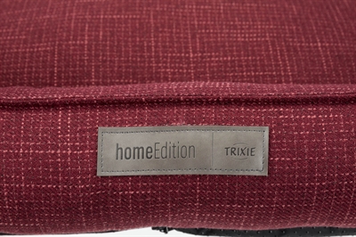 Trixie Hondenmand Talis Hoekig Bordeauxrood 60x50x27 cm — Comfortabele rustplek voor je hond
