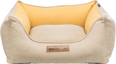 Trixie Hondenmand Lona Hoekig Zand/geel 80x60x27 cm — Comfortabele plek voor jouw hond