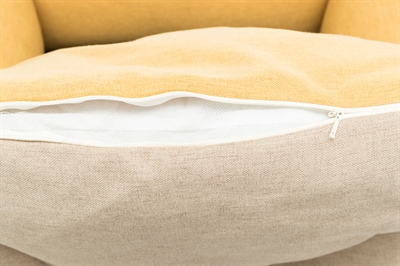 Trixie Hondenmand Lona Hoekig Zand/geel 80x60x27 cm — Comfortabele plek voor jouw hond