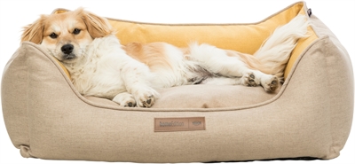 Trixie Hondenmand Lona Hoekig Zand/geel 80x60x27 cm — Comfortabele plek voor jouw hond