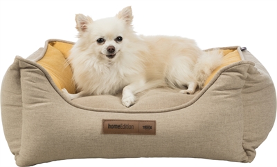 Trixie Hondenmand Lona Hoekig Zand/geel 80x60x27 cm — Comfortabele plek voor jouw hond