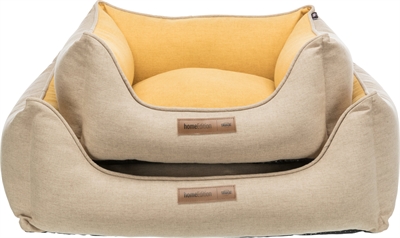 Trixie Hondenmand Lona Hoekig Zand/geel 80x60x27 cm — Comfortabele plek voor jouw hond