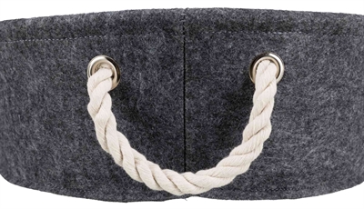 Trixie Mand Lian Rond Antraciet 37x37x14 cm — Comfortabele rustplek voor je hond