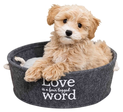 Trixie Mand Lian Rond Antraciet 45 cm — Comfortabele plek voor je hond