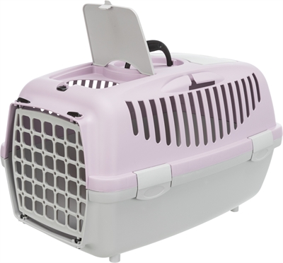 Trixie Vervoersbox Capri 2 Lichtgrijs/Lila 55x37x34 cm
