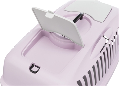 Trixie Vervoersbox Capri 2 Lichtgrijs/Lila 55x37x34 cm