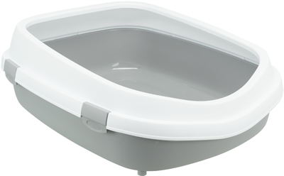 Trixie Kattenbak Primo XXL Grijs/Wit 71x56x25 cm met Rand
