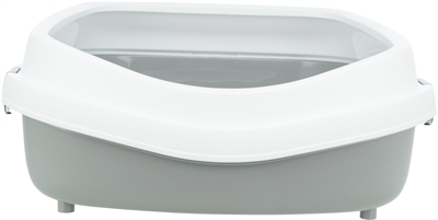 Trixie Kattenbak Primo XXL Grijs/Wit 71x56x25 cm met Rand