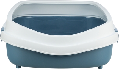 Trixie Kattenbak Primo XXL Blauw/Wit 71x56x25 cm met Rand