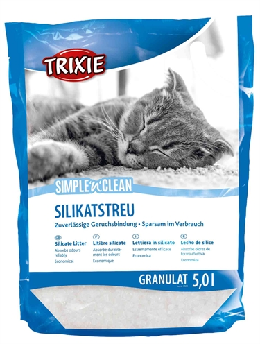 Trixie Simple'n'clean Granulaat Silicaatstrooisel 10x5 Ltr