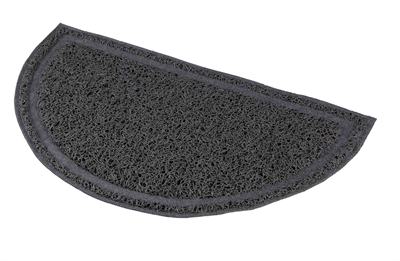 Trixie Schoonloopmat Halfrond PVC Antraciet 41x25 cm 2 st