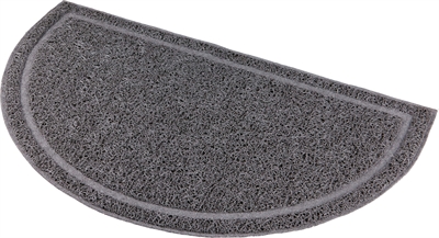 Trixie Schoonloopmat Halfrond PVC Antraciet 59x35 cm 2 st