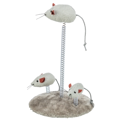 Trixie Muizen Op Spiraalveren Met Catnip 22x15x15 CM 2 ST