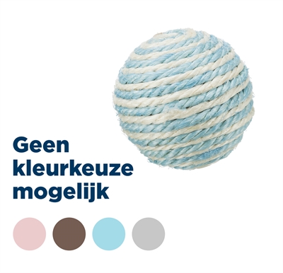 Trixie Bal Sisal Assorti 6x6x6 CM 4 ST