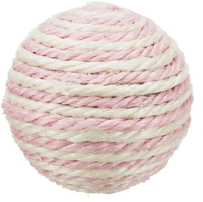 Trixie Sisal Bal met Ratel Assorti 6x6x6 CM 4 ST