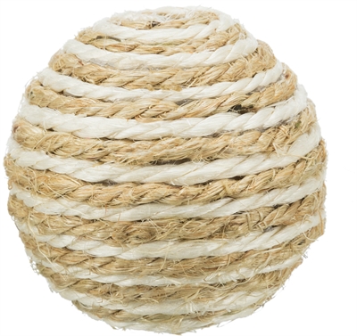 Trixie Sisal Bal met Ratel Assorti 6x6x6 CM 4 ST