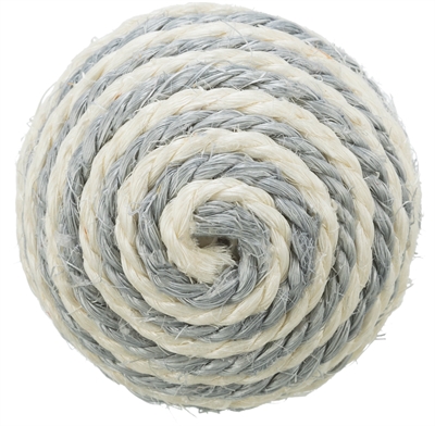 Trixie Sisal Bal met Ratel Assorti 6x6x6 CM 4 ST