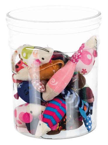 Trixie Pluche Muis/Vis met Kattenkruid 9-12 CM 42 ST Assorti