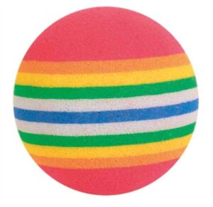 Trixie Set Regenboogballen Schuimstof 4x4 CM - 4 Stuks