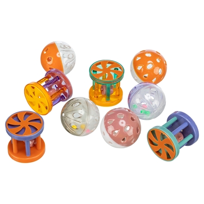 Trixie Bal/Rol Kunststof Assorti 4,5 cm - 60 st