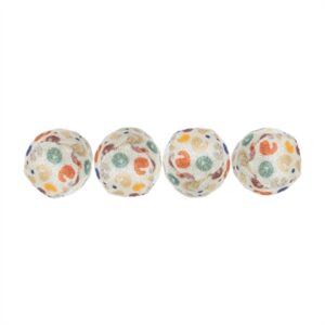 Trixie Pluche Ballen Luipaardprint 4 cm 4 stuks