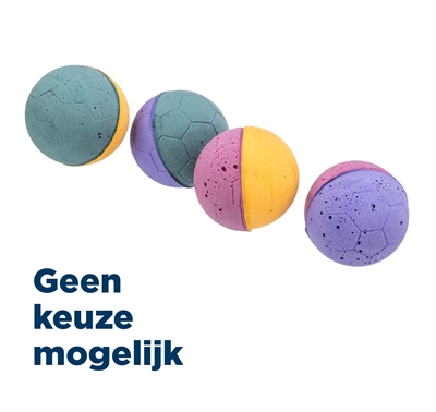 TRIXIE SOFTBAL SOFTRUBBER ASSORTI 4,3 CM 70 ST