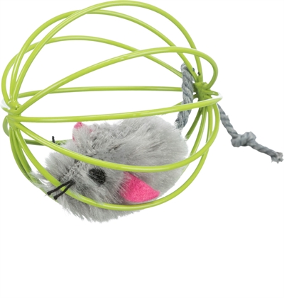 Trixie Muis in Traliebal Pluche 6 cm Assorti 24 st