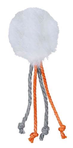 Trixie Pluche Bal Met Touwtjes Voor Katten 4x4 CM 100 ST