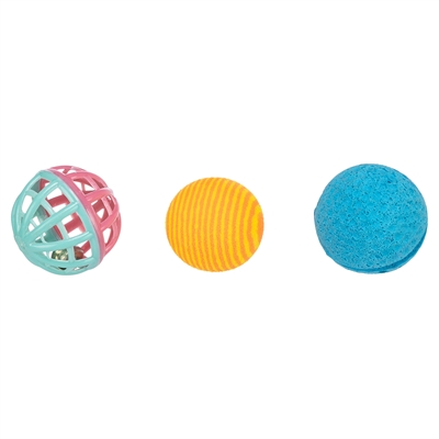 Trixie Set Ballen 4x4 cm Assorti 3 stuks
