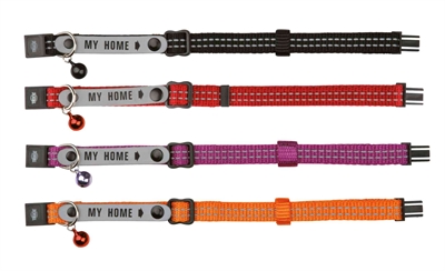 Trixie Kattenhalsband Met Adresflap Reflecterend Assorti 4 ST