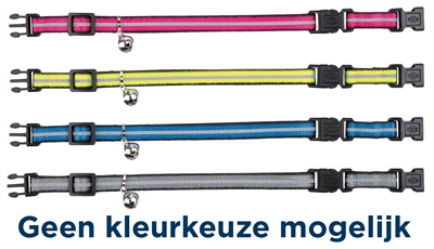 Trixie Kattenhalsband Met 2 Sluitingen Reflecterend  Assorti 4 ST