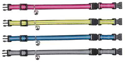 Trixie Kattenhalsband Reflecterend Assorti 4 ST met 2 Sluitingen