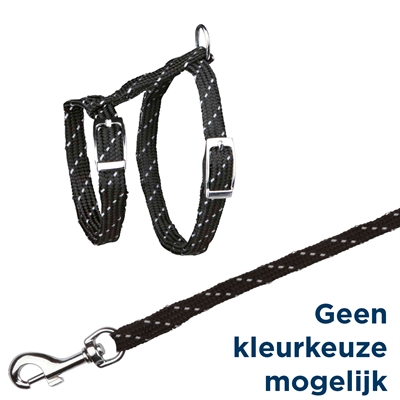 Trixie Kittentuig Met Riem Reflecterend Assorti 27-45x1 CM 130 CM 4 ST
