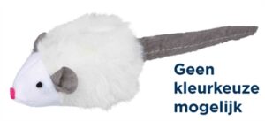 Trixie Pluche Muis Met Microchip 6 CM Assorti 12 ST