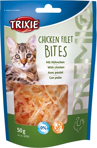 Trixie Premio Chicken Filet Bites 6x50 GR voor katten