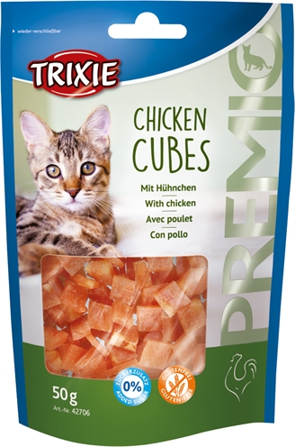 Trixie Premio Kipblokjes 50 GR Snacks voor Katten