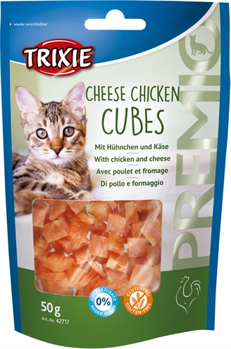Trixie Premio Cheese Chicken Cubes 50 GR voor katten