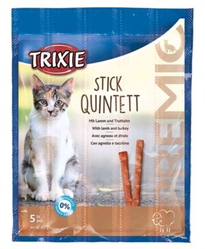 Trixie Premio Stick Quintet Lam / Kalkoen 5×5 GR