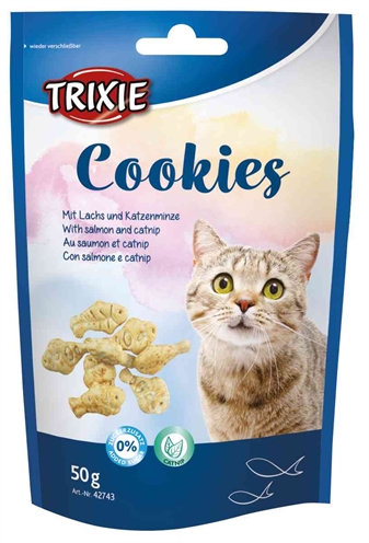 Trixie Cookies Zalm en Catnip 50 GR