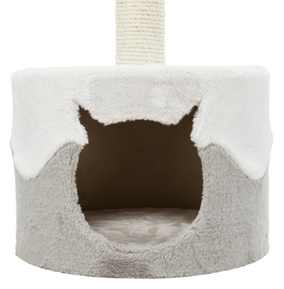 Trixie Krabpaal Nuria Wit/Grijs 35x35x71 cm met ligplateau