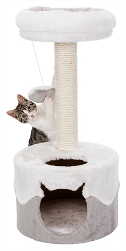 Trixie Krabpaal Nuria Wit/Grijs 35x35x71 cm met ligplateau
