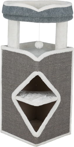Trixie Cat Tower Arma Grijs/Wit 54x54x98 CM Krabpaal