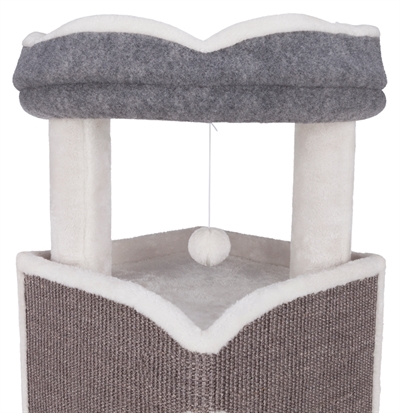 Trixie Cat Tower Arma Grijs/Wit 54x54x98 CM Krabpaal