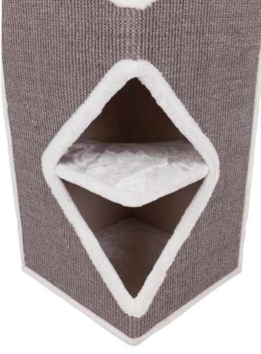 Trixie Cat Tower Arma Grijs/Wit 54x54x98 CM Krabpaal