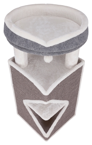 Trixie Cat Tower Arma Grijs/Wit 54x54x98 CM Krabpaal