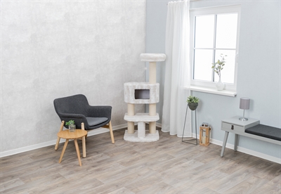 Trixie Krabpaal Nelli Wit/Taupe 58x58x140 cm met schuilplaats