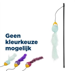 Trixie Speelhengel Vogel Kunststof / Stof / Pluche Met Catnip Assorti 50 CM 4 ST